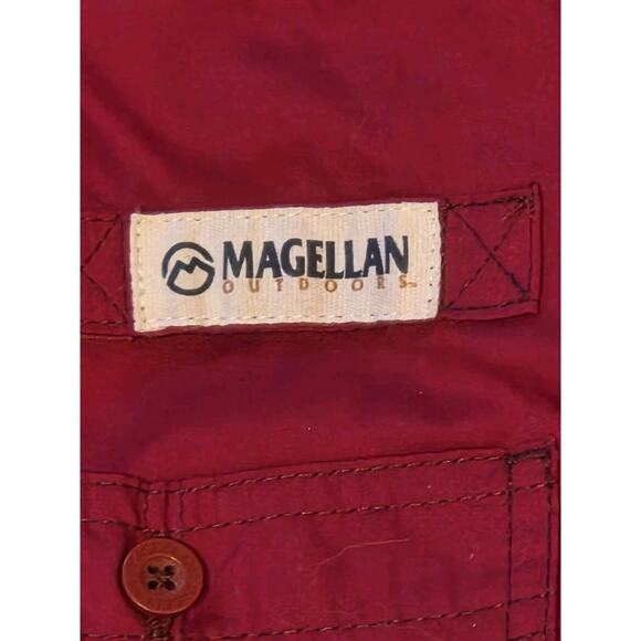 Magellan Outdoors Fish Gear Loose Fit Mens XS Button Long Sleeve Shirt Back Vent - Picture 2 of 13